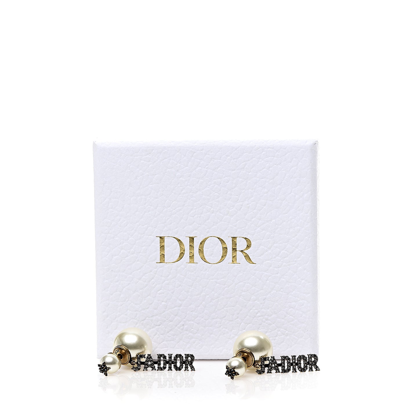 Pearl Crystal J'Adior Tribal Earrings Gold
