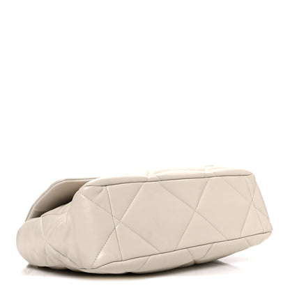 Chanel Lambskin Quilted Large Chanel 19 Flap Beige 4 of 10
