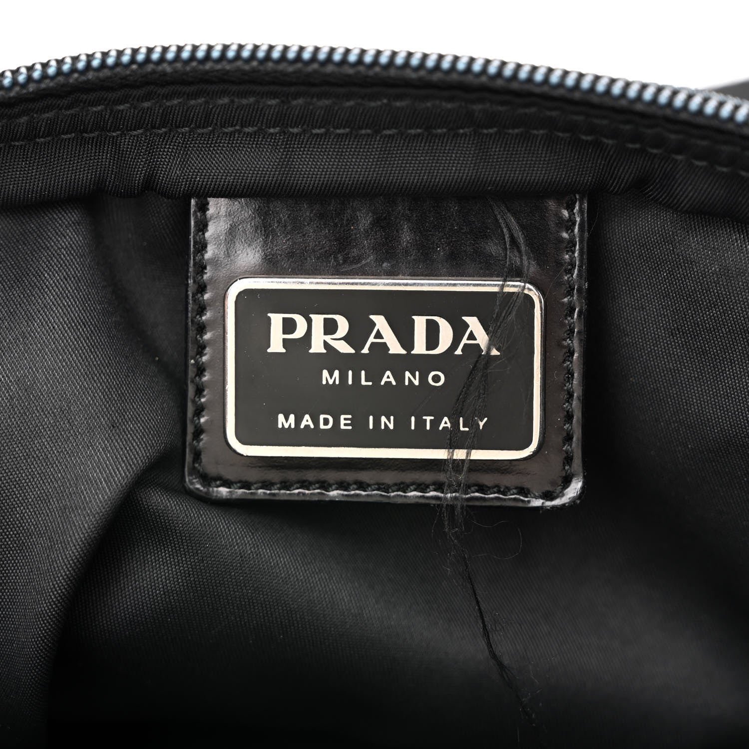 Prada Tessuto Nylon Flat Messenger Bag Black 5 of 12