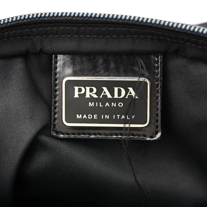 Prada Tessuto Nylon Flat Messenger Bag Black 5 of 12