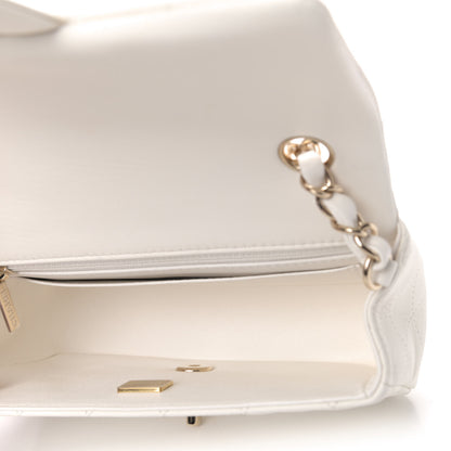 Chanel Lambskin Quilted Mini Rectangular Flap White 4 of 4