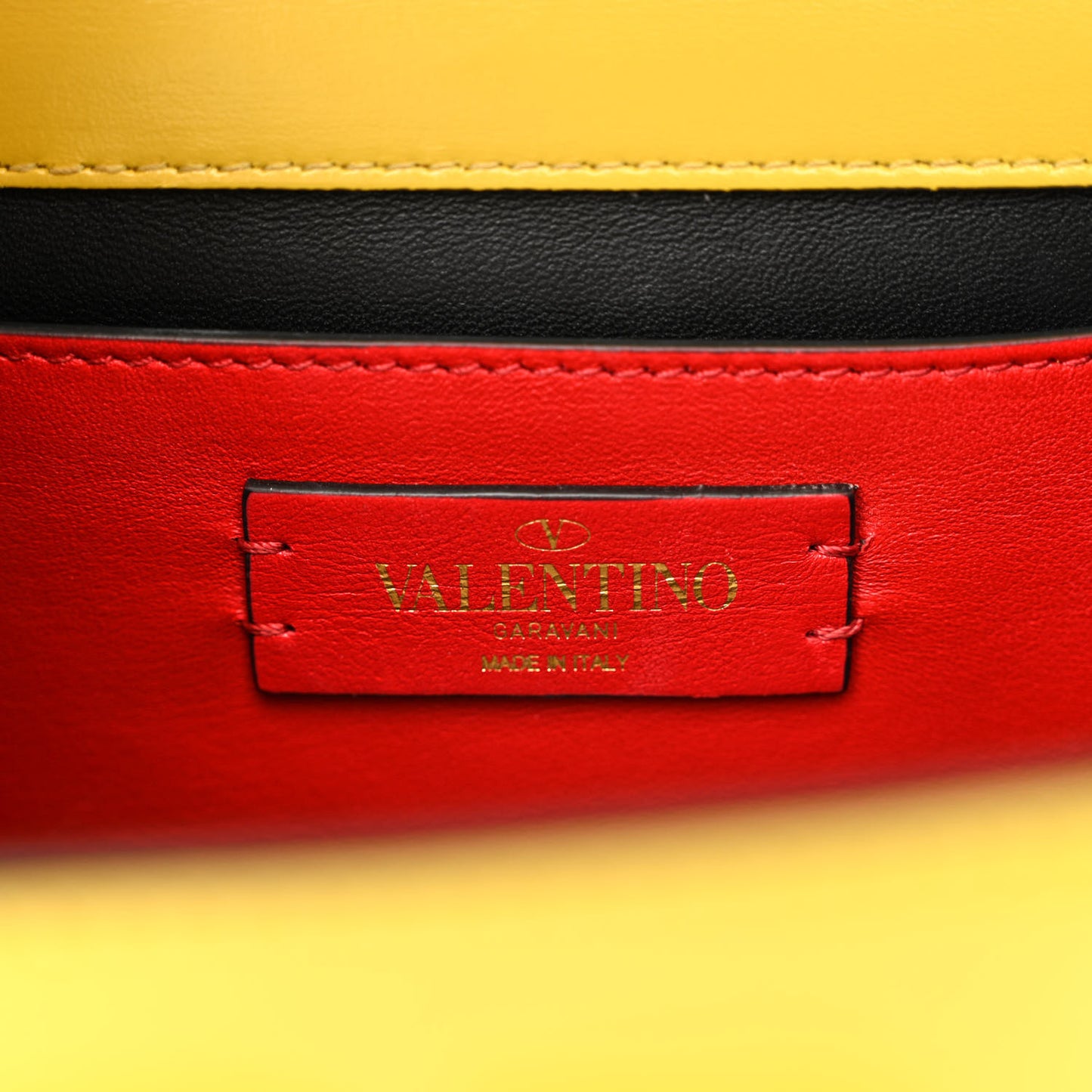 Smooth Calfskin Small VSling Shoulder Bag Senape