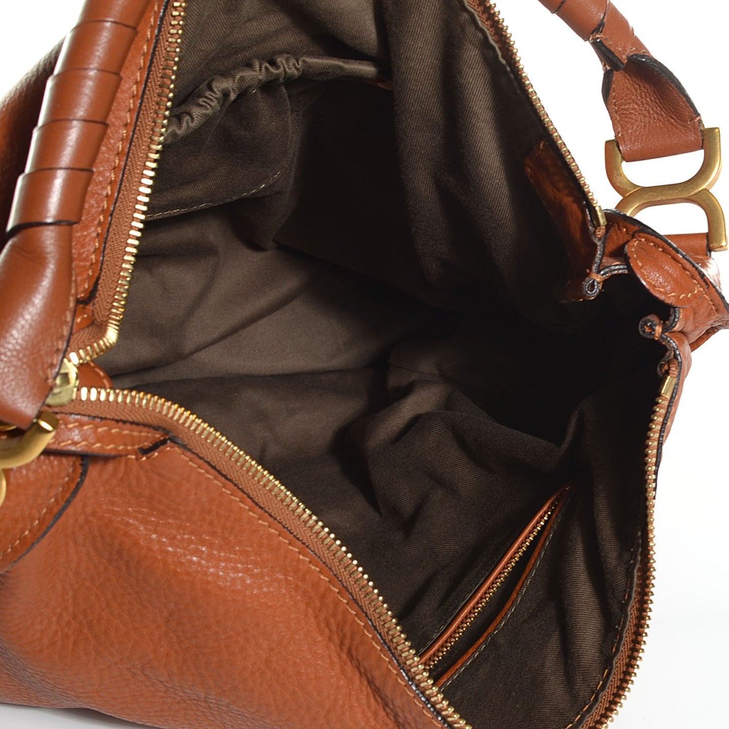 Calfskin Large Marcie Hobo Tan