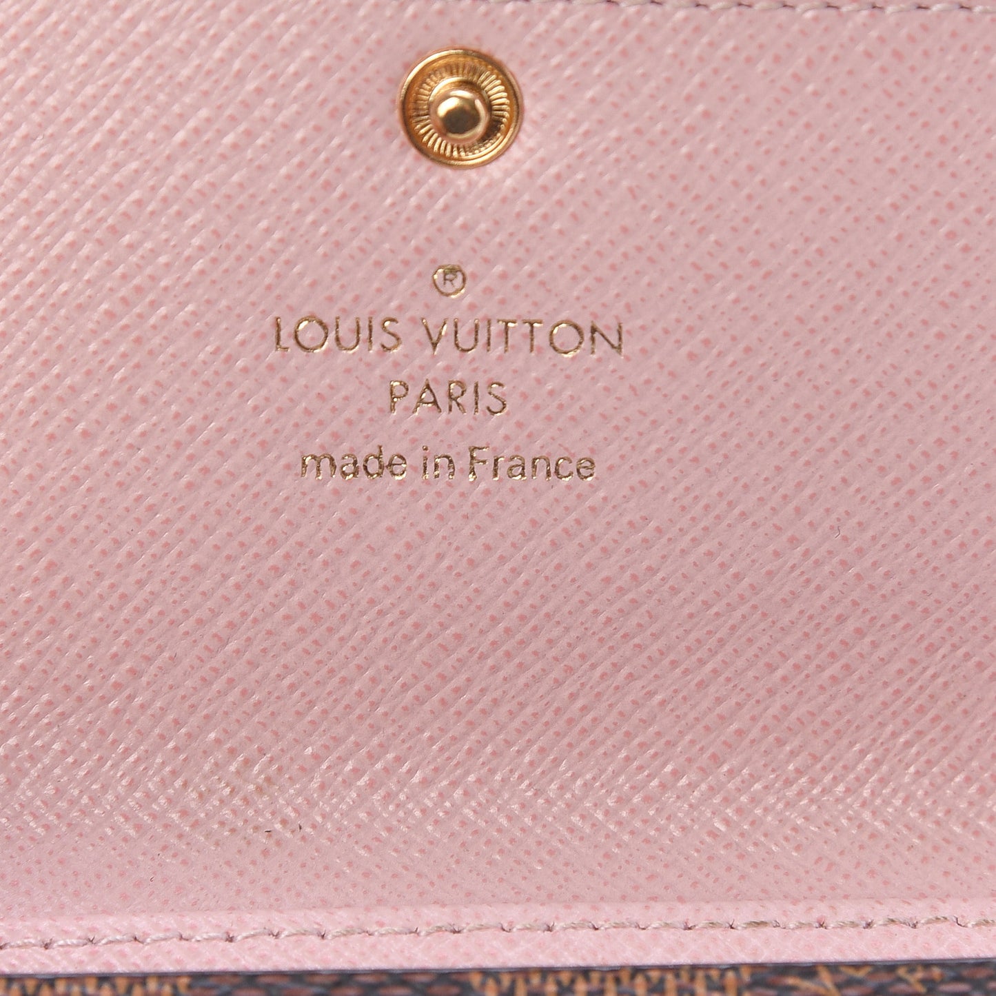 Damier Ebene Multicles 6 Key Holder Rose Ballerine