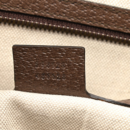 Gucci GG Supreme Monogram Textured Calfskin Web Ophidia Documents Holder Beige Ebony New Acero 7 of 7