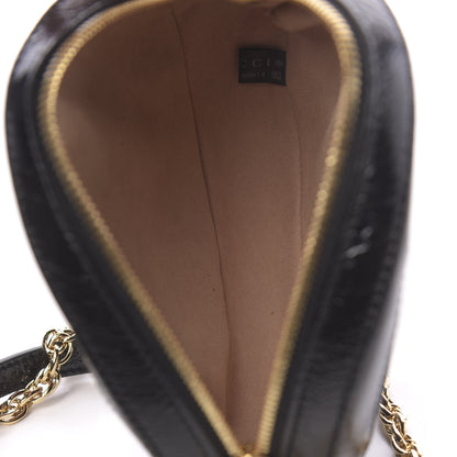 Gucci Suede Patent Web Mini Ophidia Round Shoulder Bag Black 5 of 10