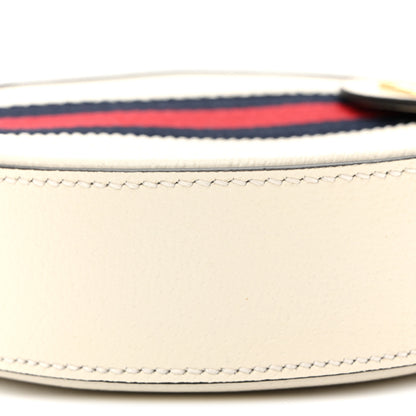 Gucci Textured Calfskin Web Mini Ophidia Round Shoulder Bag Mystic White 9 of 9