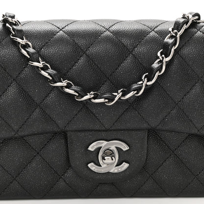 Chanel Iridescent Caviar Quilted Mini Rectangular Flap Black 8 of 10