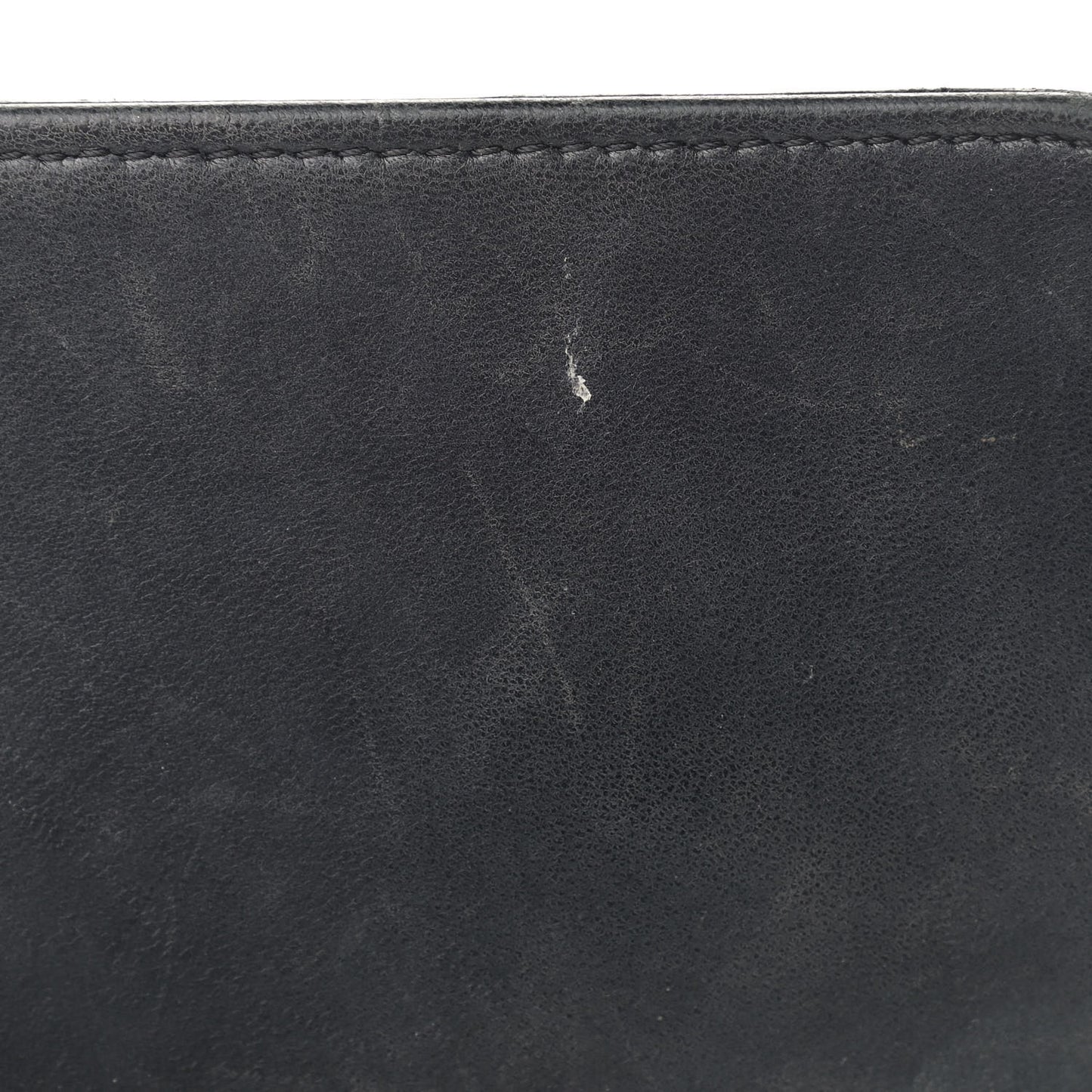 Lambskin Quilted Large Boy Flap Black