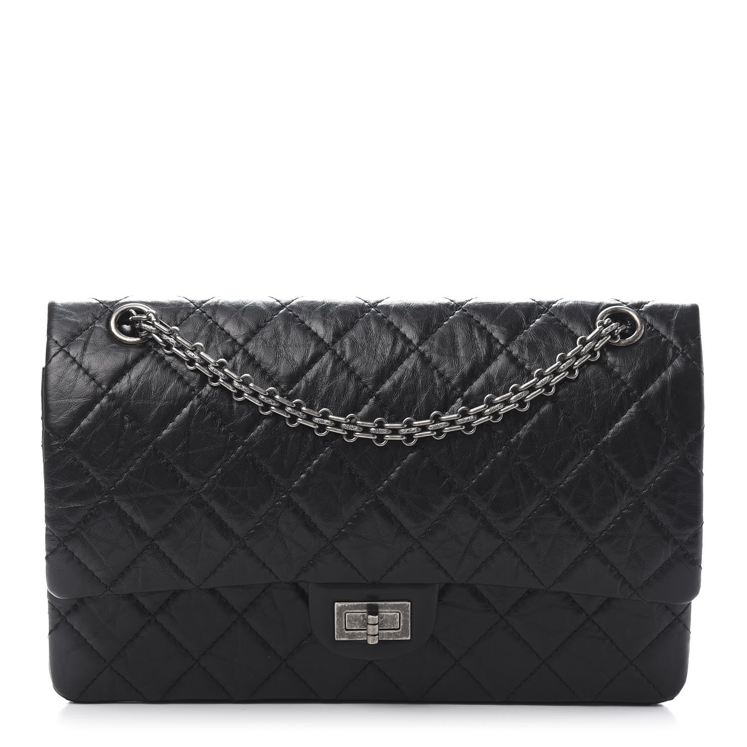 Chanel Aged Calfskin Quilted 2.55 Reissue 226 Flap Black 1 of 11