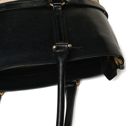 Burberry House Check Bridle Calfskin Tote Black 17 of 24