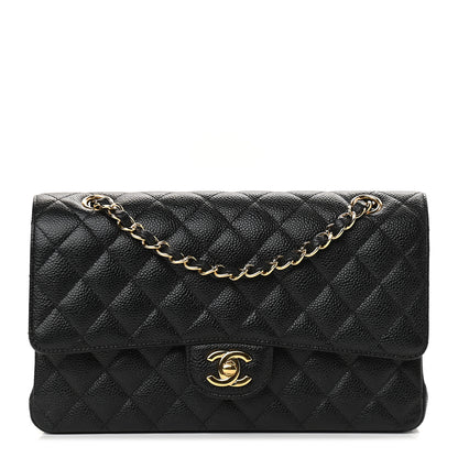 Chanel Caviar Quilted Medium Double Flap Black 1 of 9