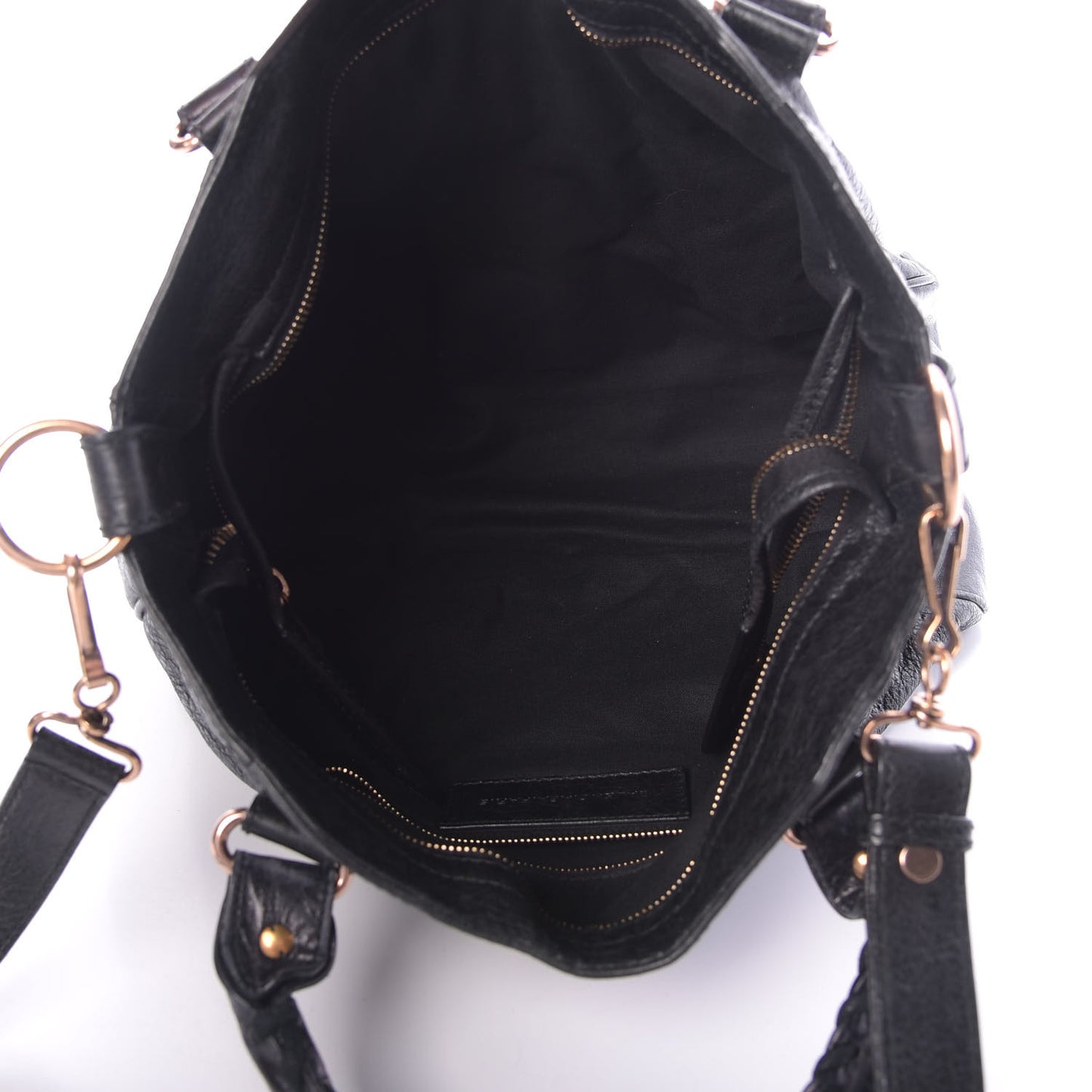 Agneau Giant 12 Rose Gold Hardware Velo Black