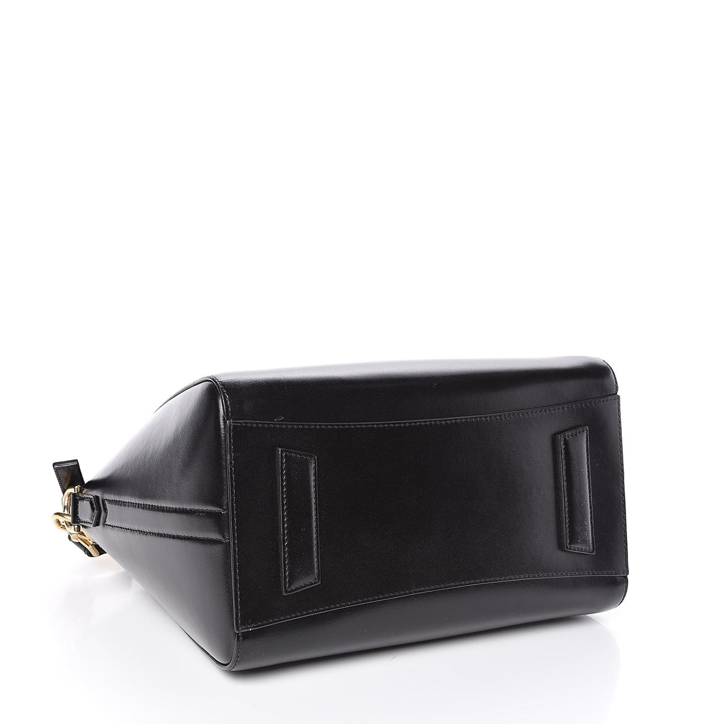 Shiny Lord Calfskin Small Antigona Black