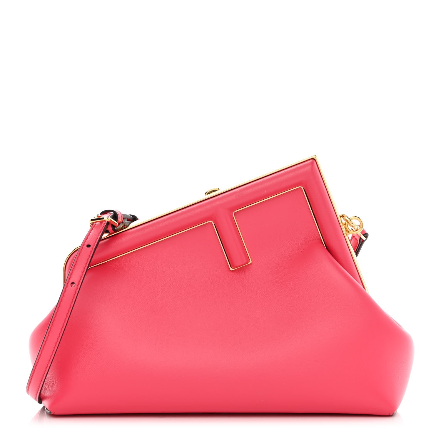 Fendi Shiny Nappa Small Fendi First Lampone 1 of 9