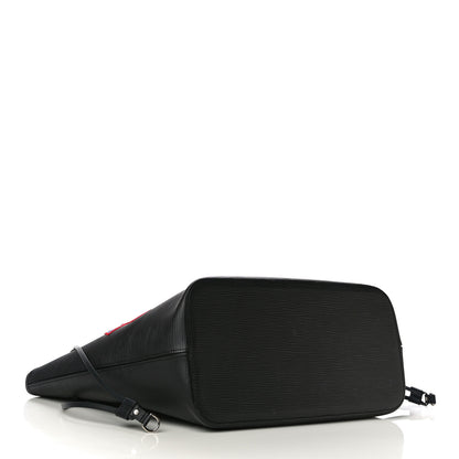 Louis Vuitton Epi Stickers Neverfull MM Black 5 of 12