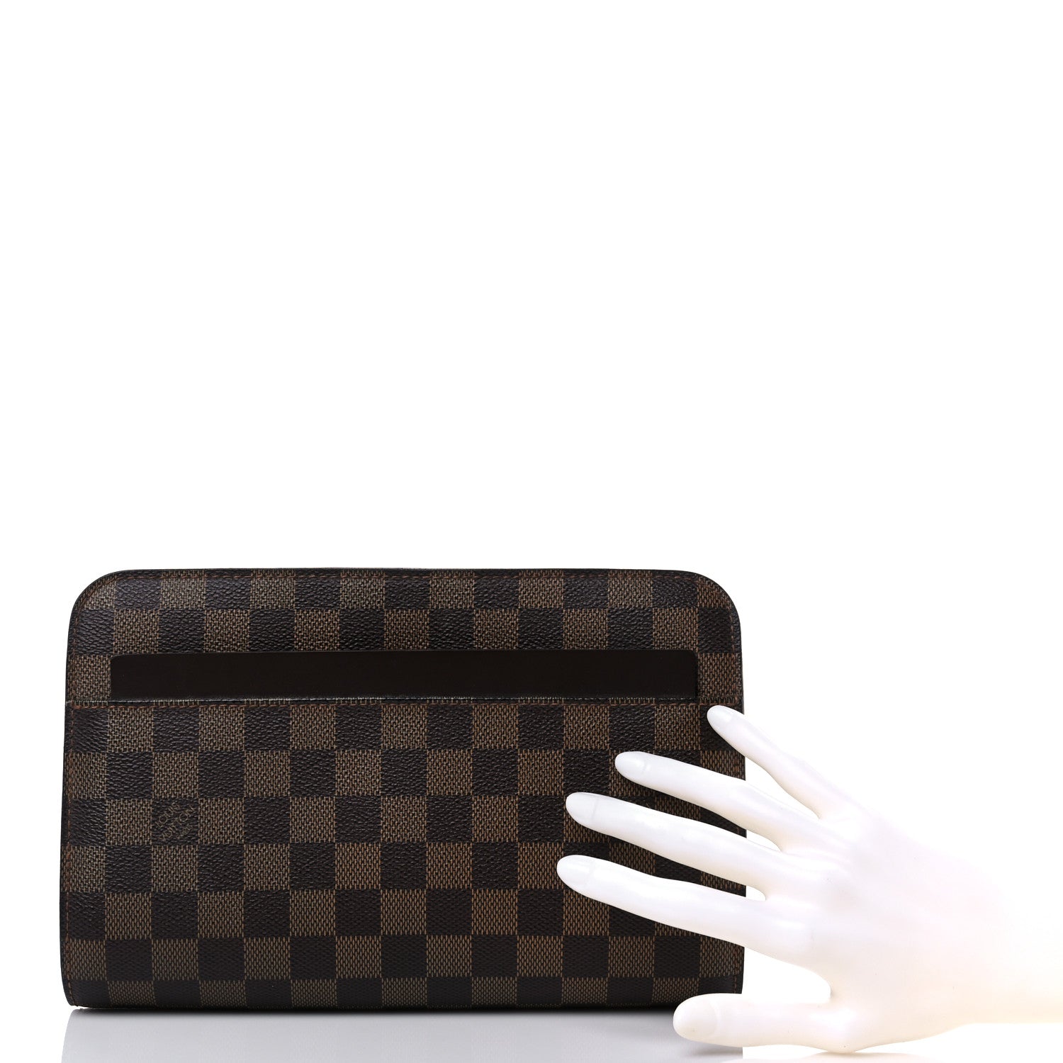 Louis Vuitton Damier Ebene Pochette Saint Louis Clutch 3 of 13