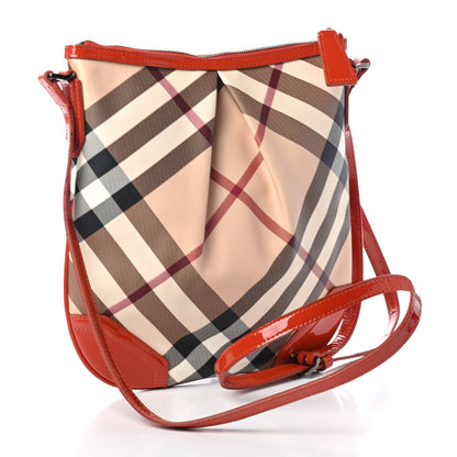 Burberry Supernova Check Small Julia Crossbody Bag Orange 2 of 4
