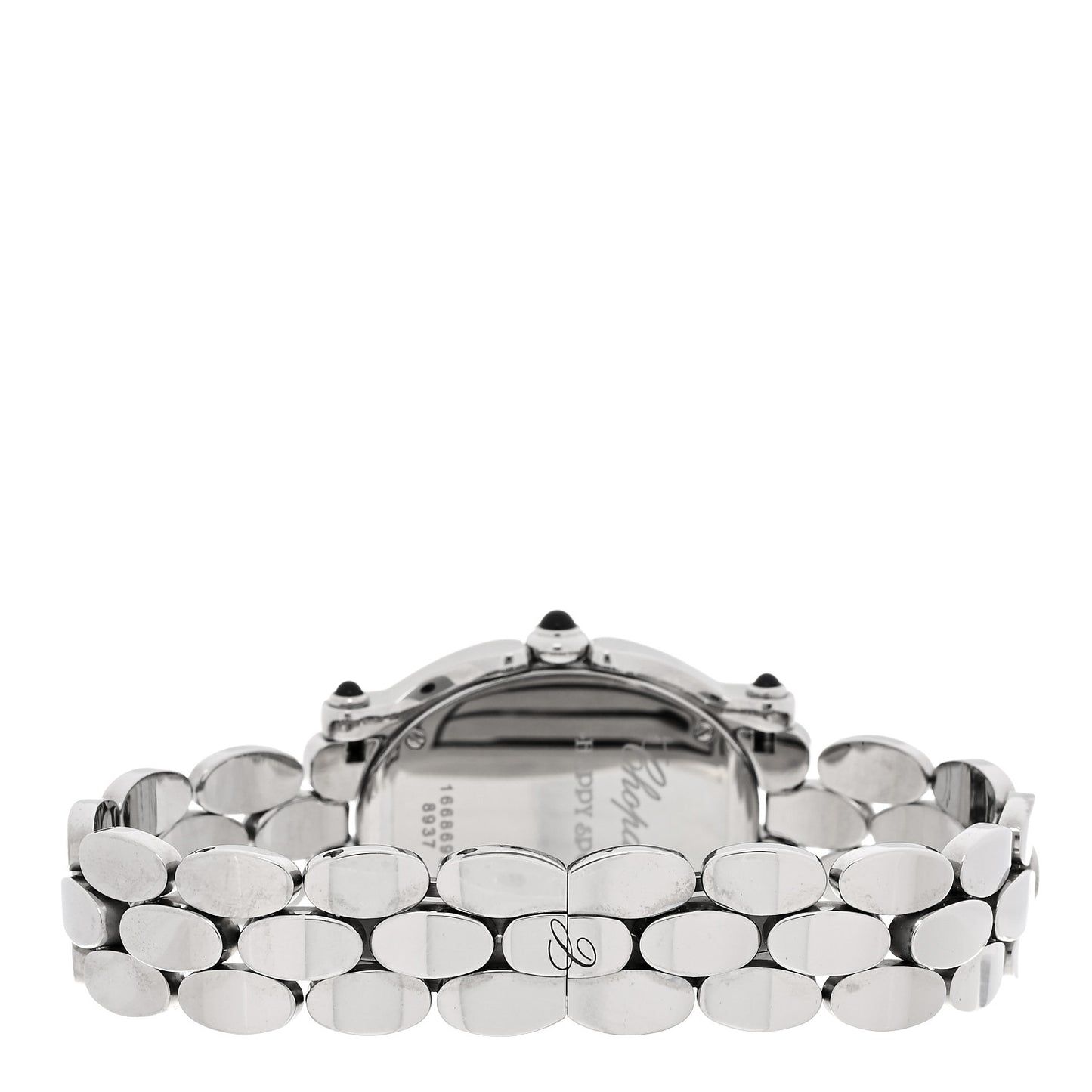 Stainless Steel 7 Diamond 31mm Oval Happy Sport Quartz Watch