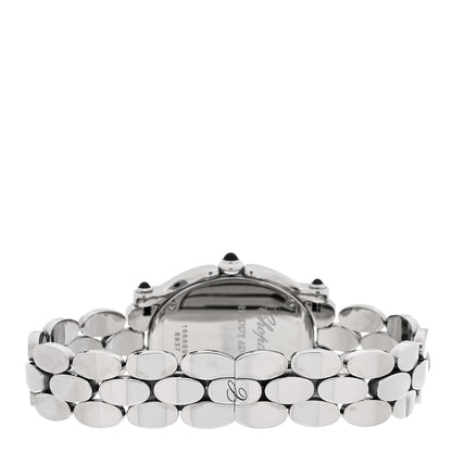 Chopard Stainless Steel 7 Diamond 31mm Oval Happy Sport Quartz Watch 3 of 5