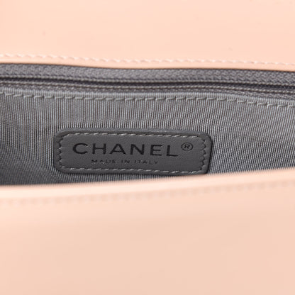 Chanel Glazed Calfskin Medium Boy Flap Light Pink 12 of 14