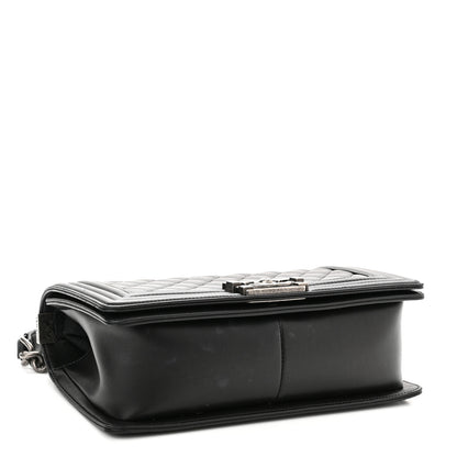 Chanel Lambskin Quilted Medium Boy Flap Black 4 of 11