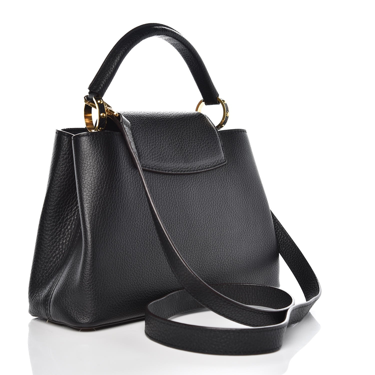 Louis Vuitton Taurillon Capucines BB Black 3 of 6