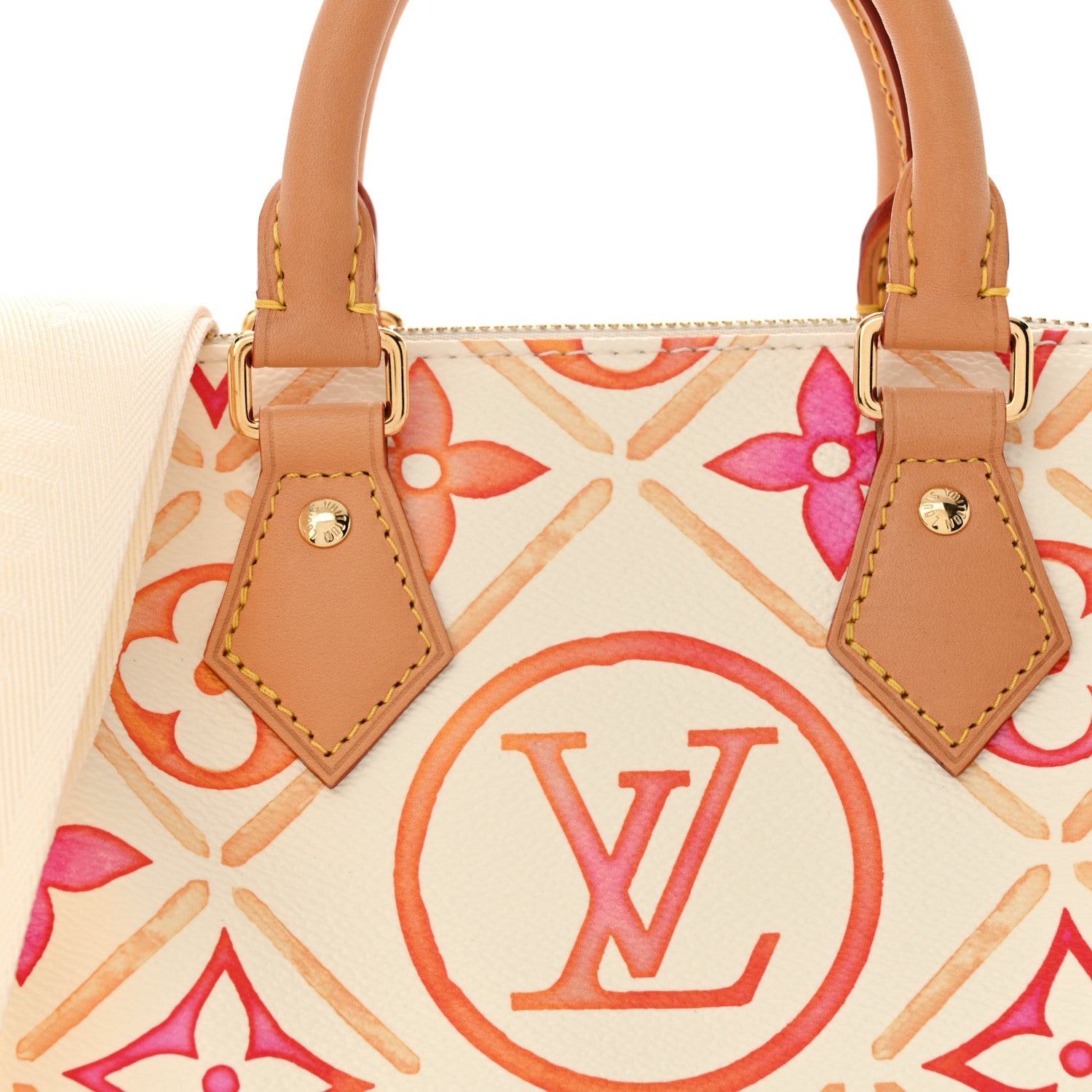 Louis Vuitton Monogram Tiles By The Pool  Speedy 20 Coral 7 of 10