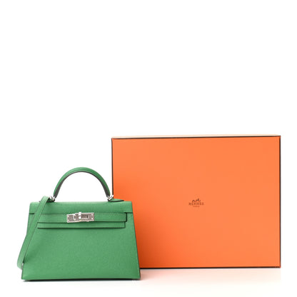 Hermes Epsom Mini Kelly Sellier 20 Cactus Paille 11 of 11