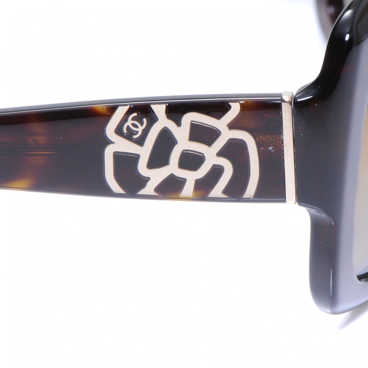 Tortoise Shell CC Camellia Sunglasses 5249