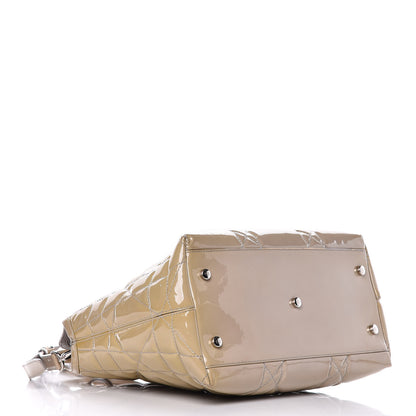 Christian Dior Patent Cannage Medium Granville Tote Beige 4 of 29