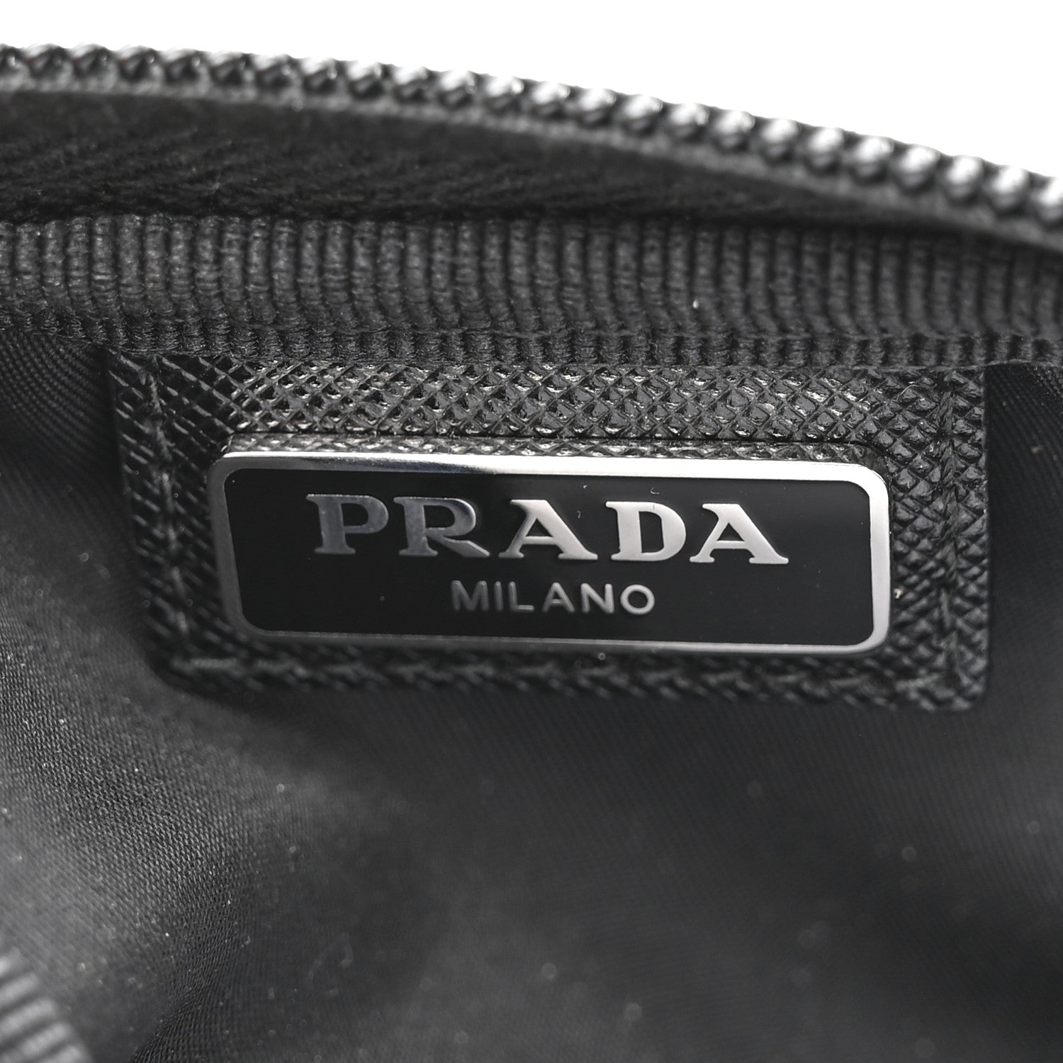 Prada Nylon Tessuto Mini Pouch Black 6 of 6