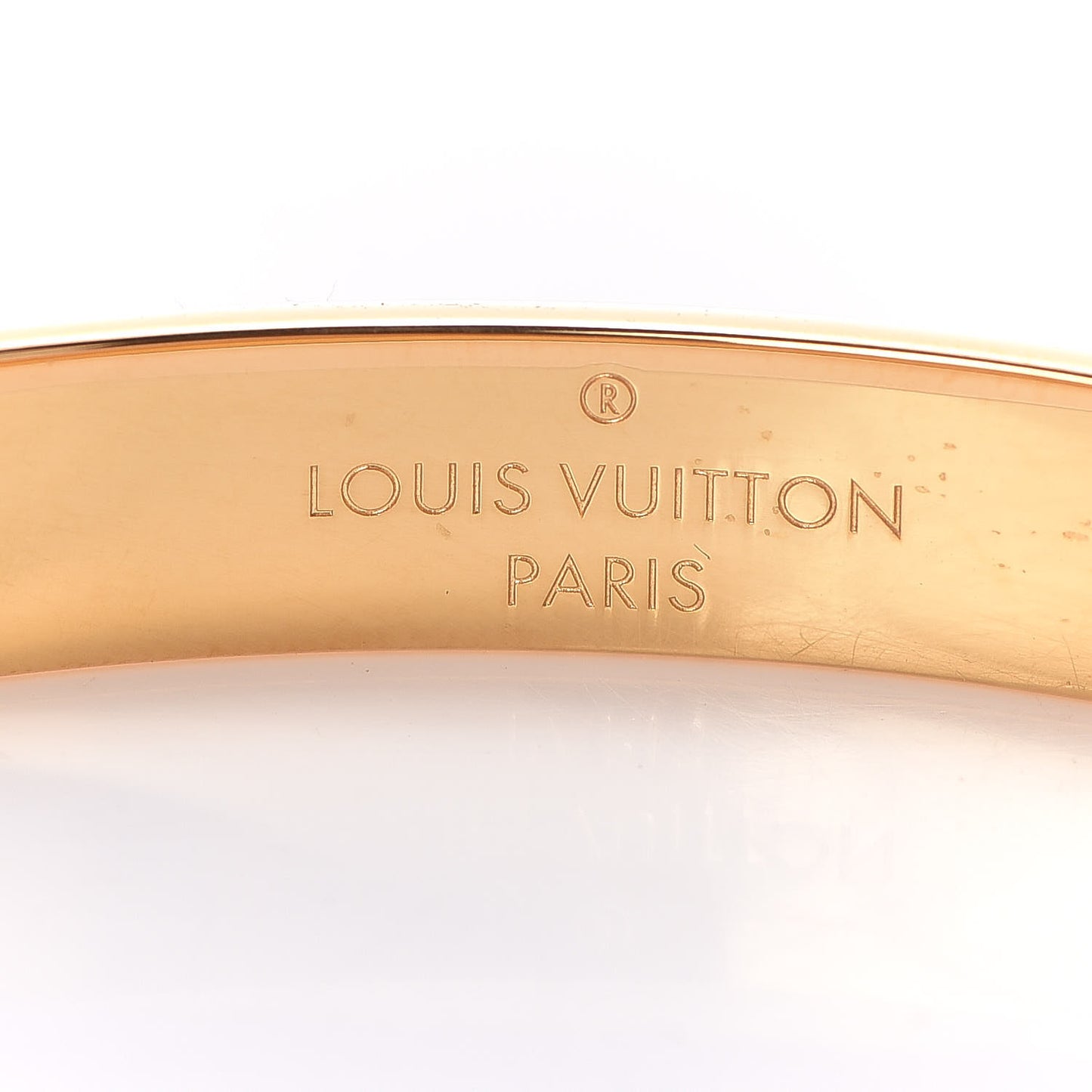 Brass Monogram Nanogram Cuff S Gold
