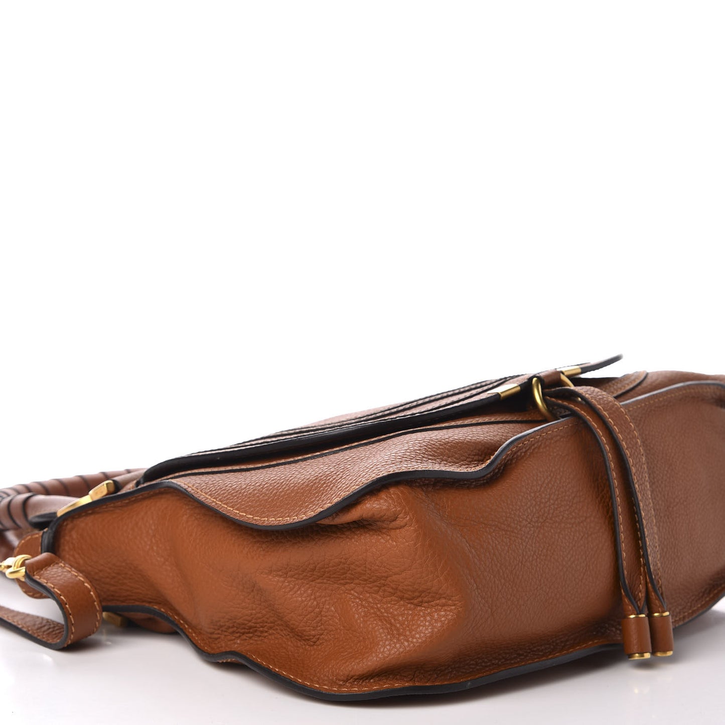 Calfskin Medium Marcie Satchel Tan