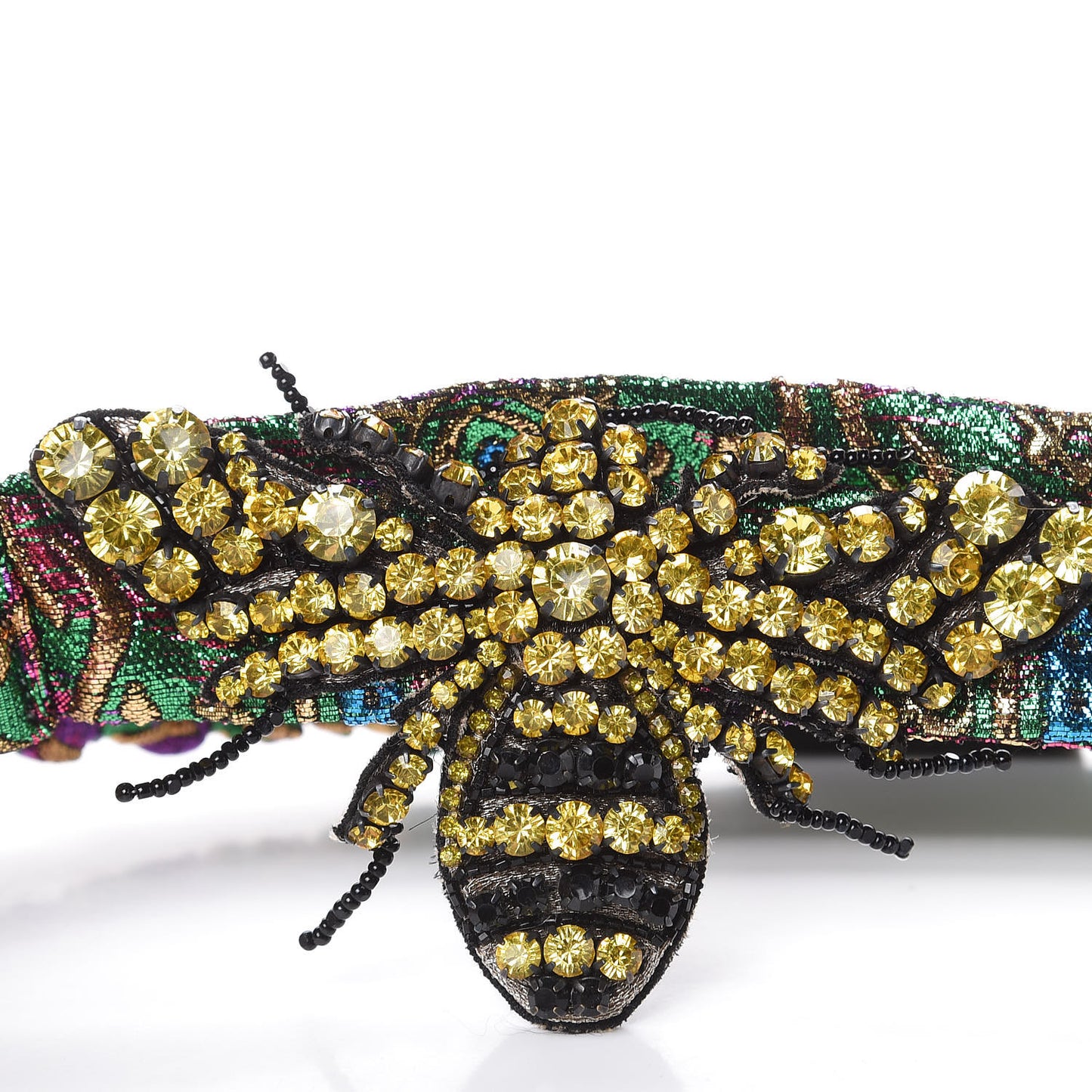 Jacquard Crystal Embellished Bee Headband