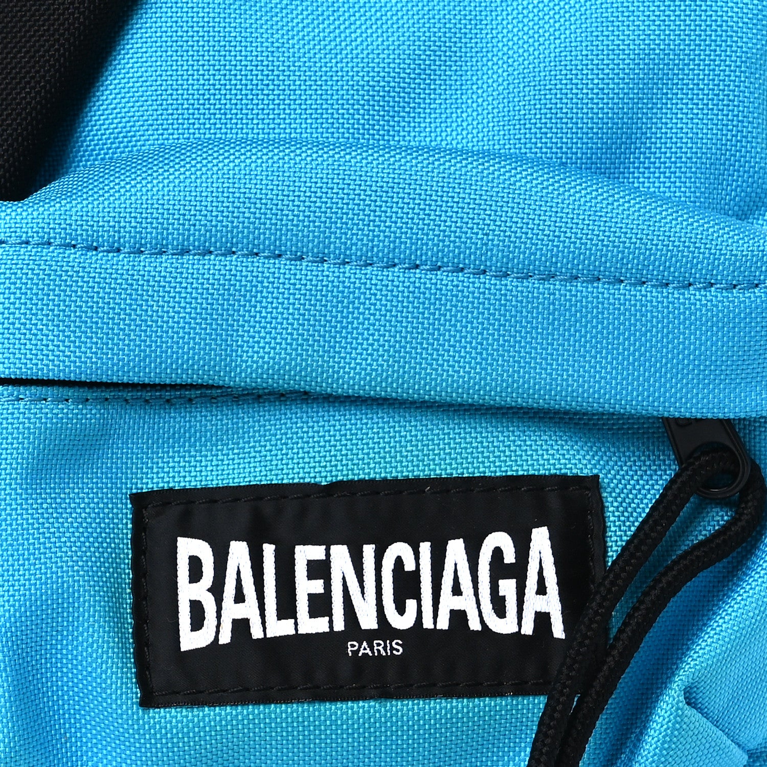 Balenciaga Recycled Casual Nylon Mini Oversized Backpack Cyclades Blue 9 of 12