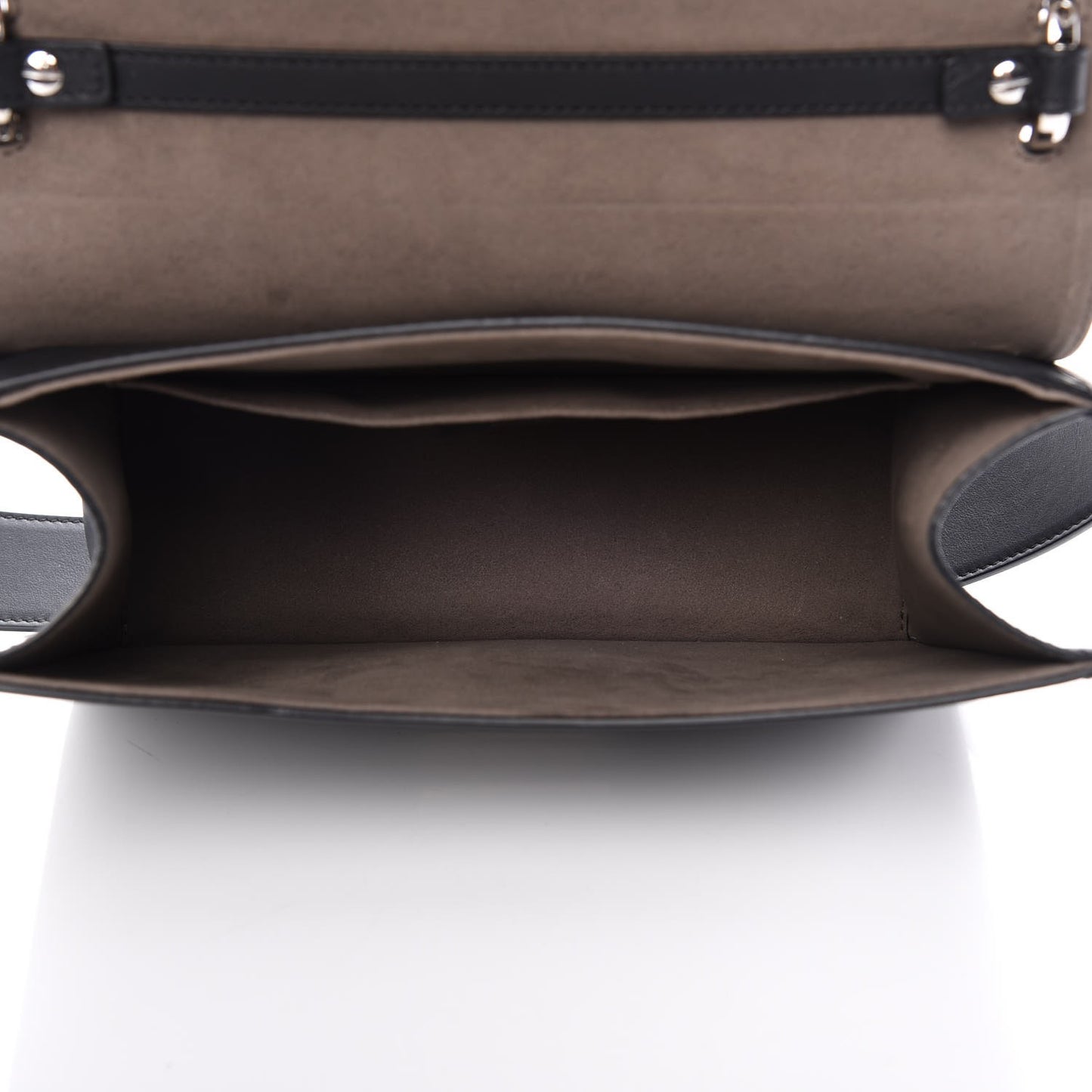 Vitello Century Opaco F is Fendi Kan I Shoulder Bag Black