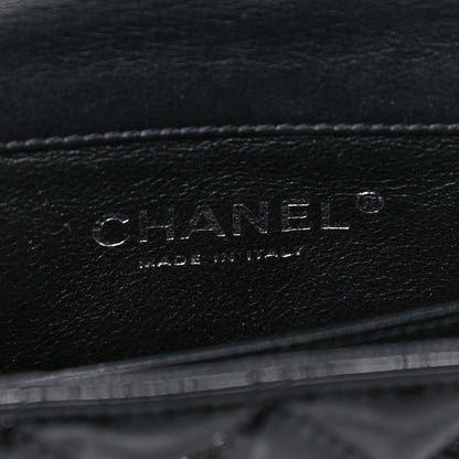 Chanel Patent Calfskin Quilted Extra Mini Rectangular Flap Black 6 of 13