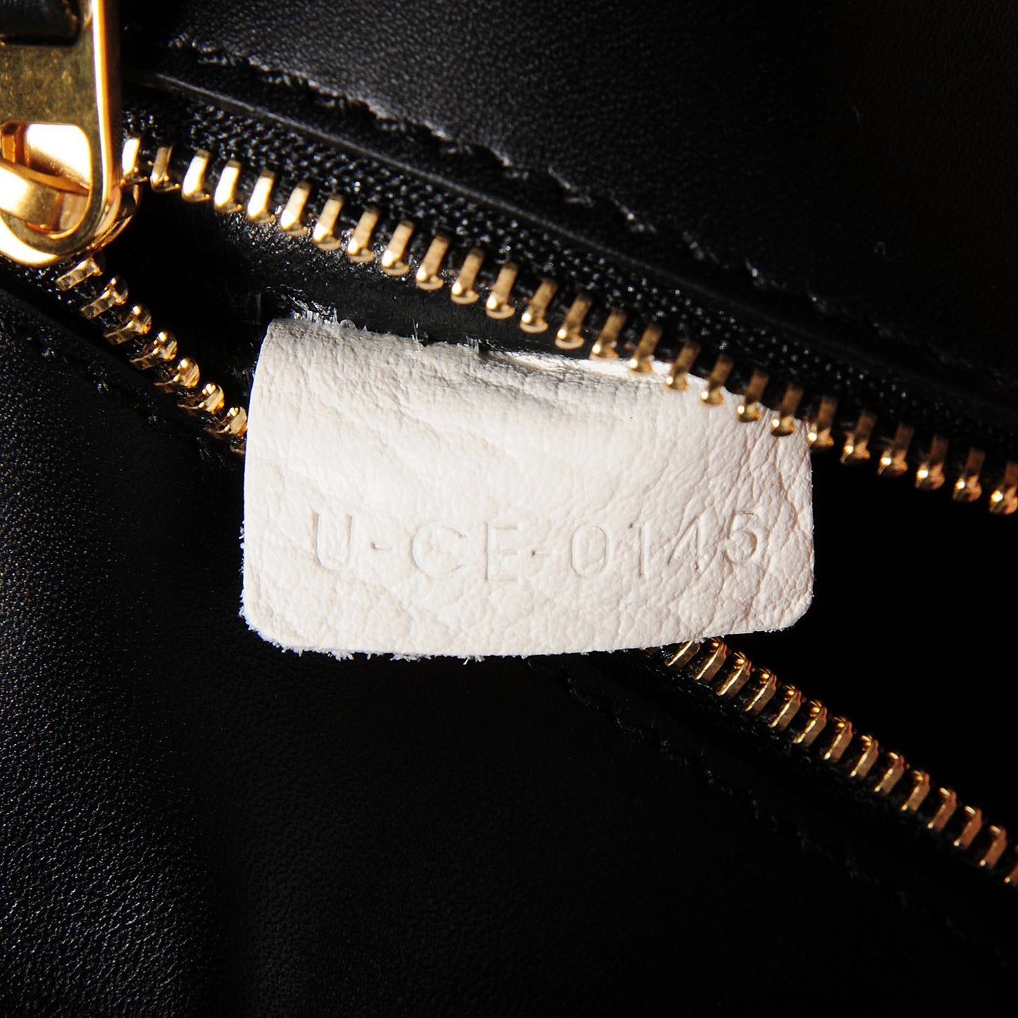 Elephant Calfskin Small Bi-Color Tie Knot Tote White Black