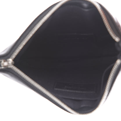Saint Laurent Calfskin Matelasse Chevron Monogram Pouch Black 5 of 8