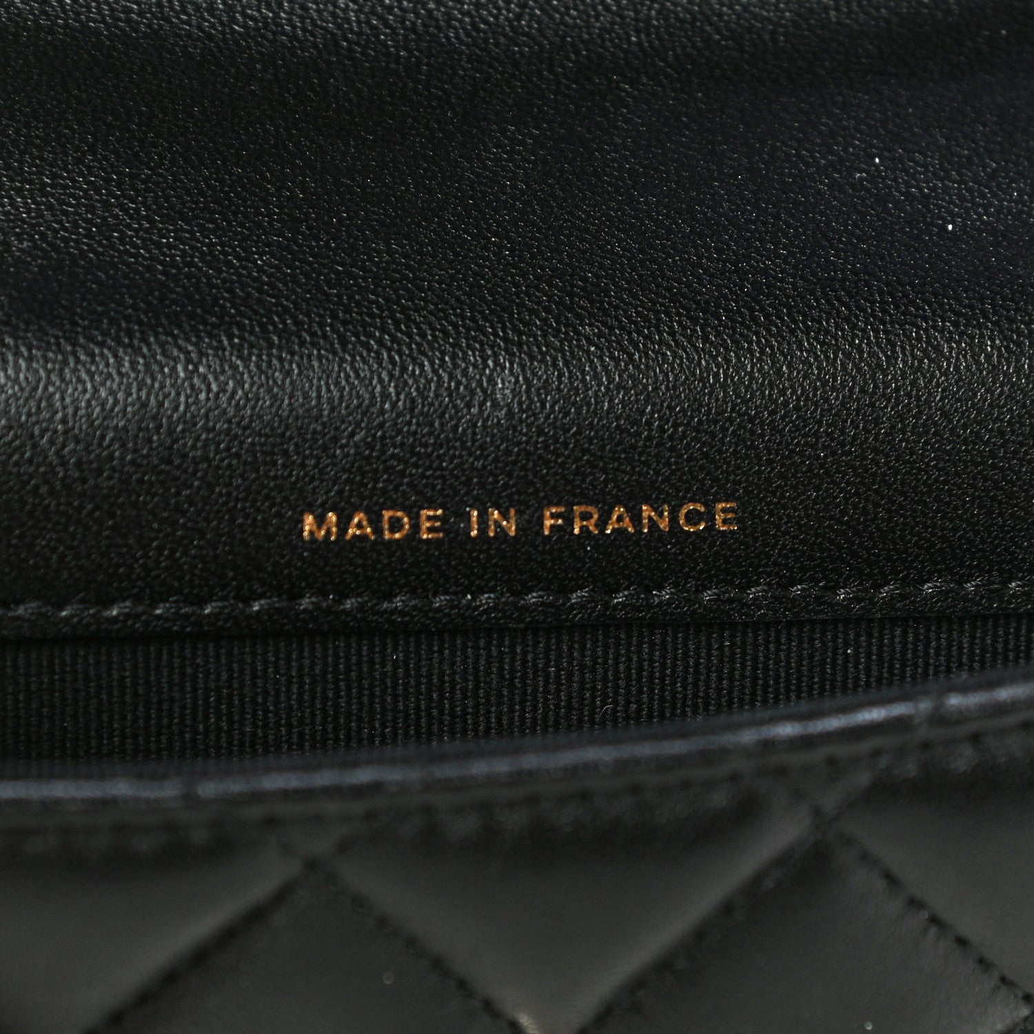 Chanel Lambskin Quilted Top Handle Flap Coin Purse With Chain Black 7 of 15