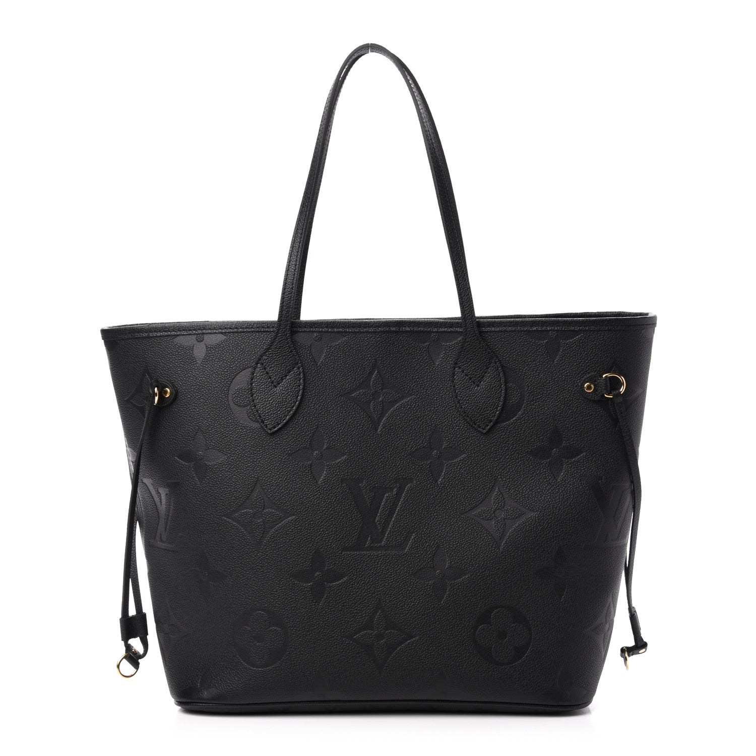 Louis Vuitton Empreinte Monogram Giant Neverfull MM Black 3 of 14