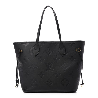 Louis Vuitton Empreinte Monogram Giant Neverfull MM Black 3 of 14