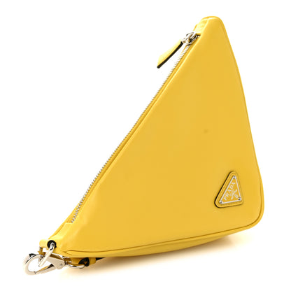 Prada Grace Lux Triangle Logo Embossed Triangle Wristlet Pouch Sole 3 of 8