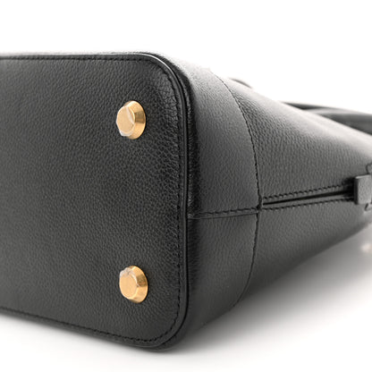Balenciaga Signature Grained Calfskin Logo S Ville Top Handle Bag Black 10 of 11