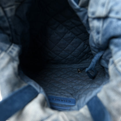 Chanel Denim Quilted Chanel 22 Backpack Blue 5 of 10
