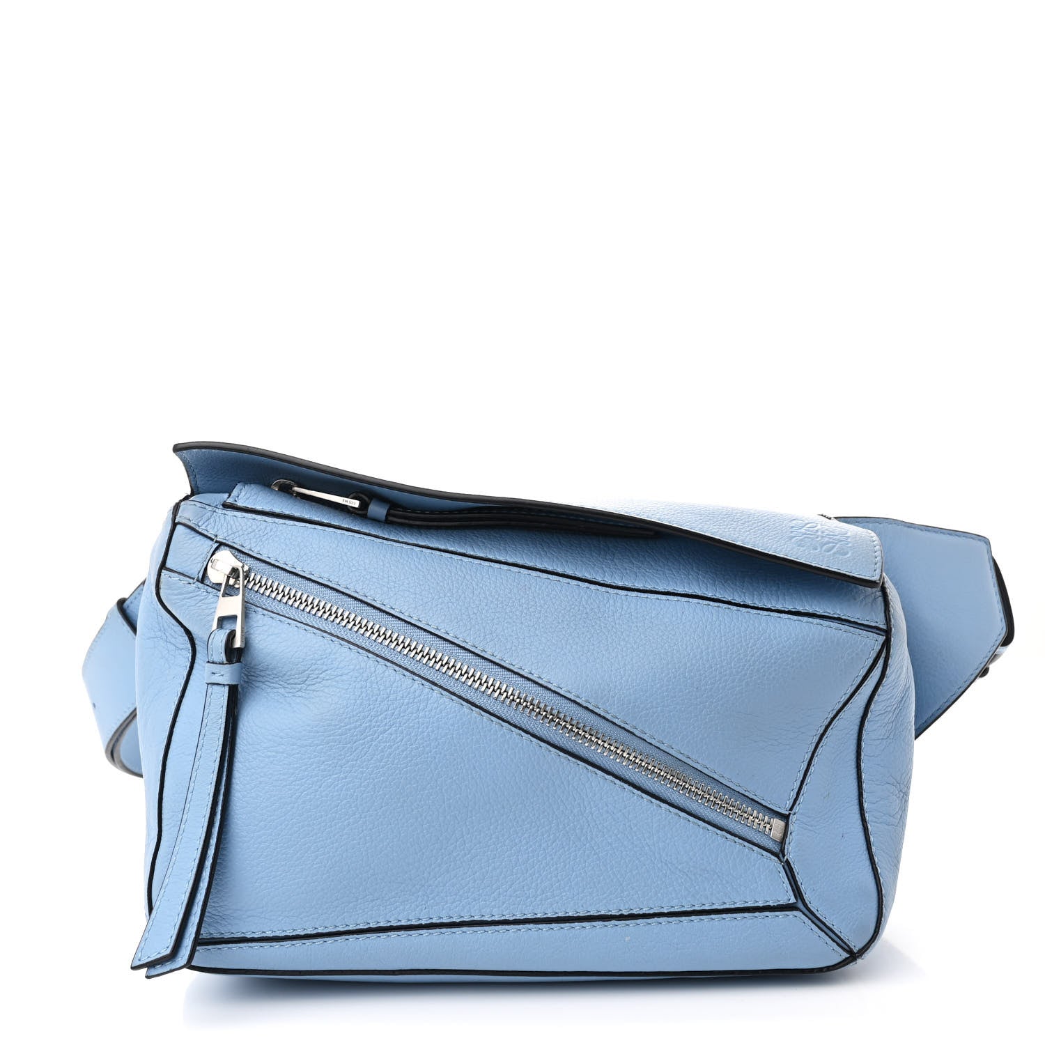 Loewe Calfskin Small Puzzle Bumbag Dusty Blue 1 of 10