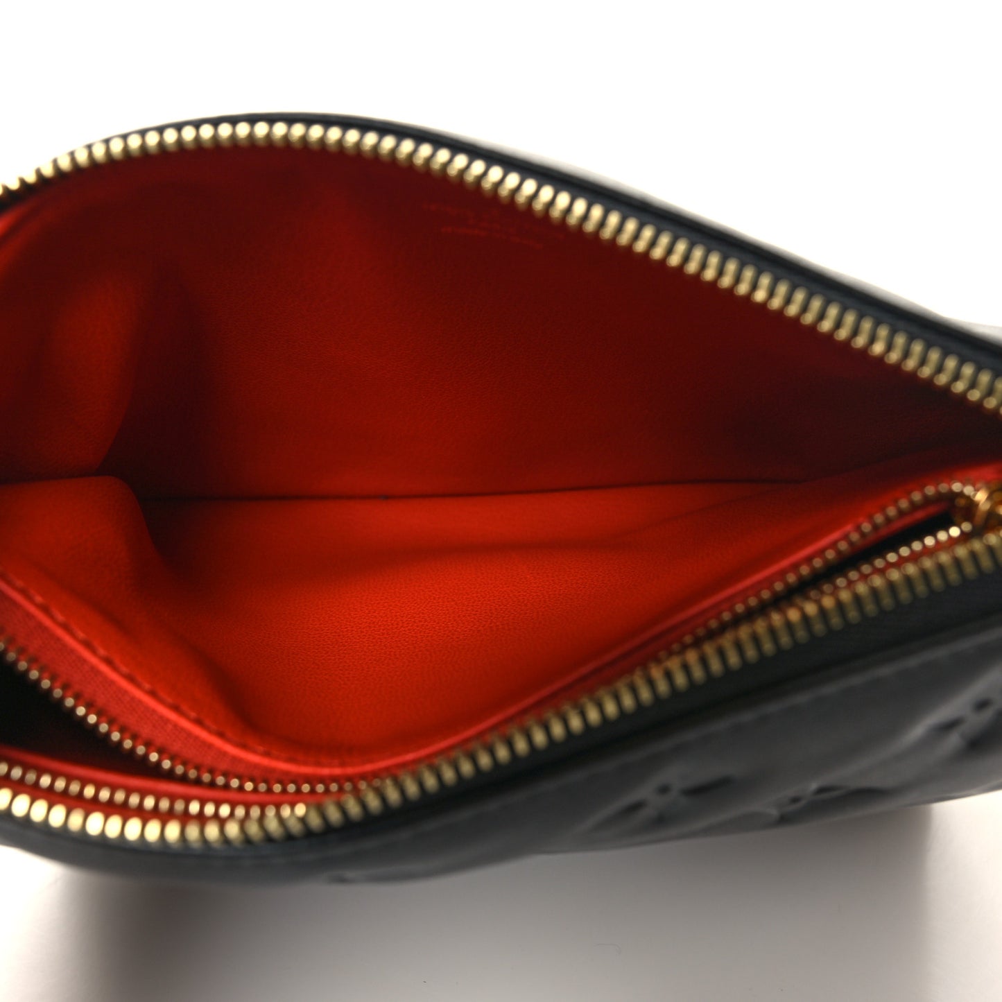 Lambskin Embossed Monogram Coussin BB Black