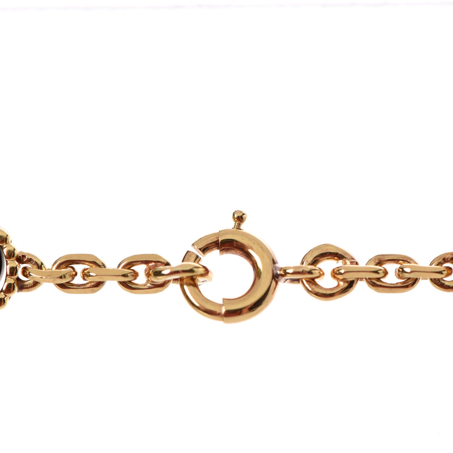 Van Cleef & Arpels 18K Yellow Gold Black Onyx 20 Motifs Vintage Alhambra Necklace 4 of 5
