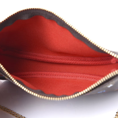 Louis Vuitton Monogram 2020 Christmas Animation Bumper Cars Mini Pochette Accessories Coquelicot 4 of 10